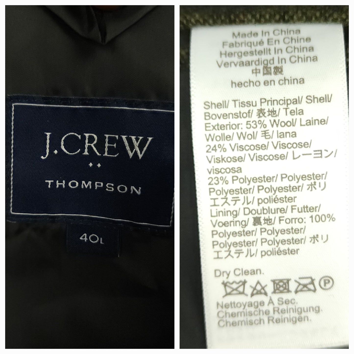 Thompson Donegal Wool Blend Slim Fit Sport Coat 40L