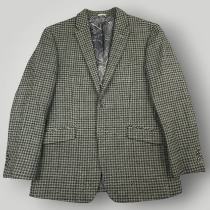Joe Joseph Abboud Slim Fit Flannel Wool Houndstooth Sport Coat 40S