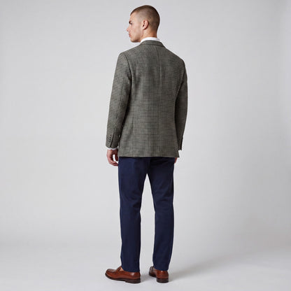 Joe Joseph Abboud Slim Fit Flannel Wool Houndstooth Sport Coat 40S