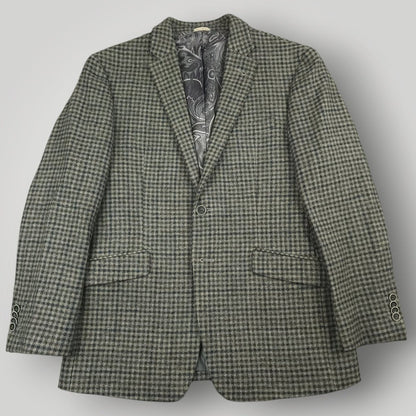 Joe Joseph Abboud Slim Fit Flannel Wool Houndstooth Sport Coat 40S