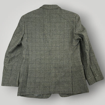 Joe Joseph Abboud Slim Fit Flannel Wool Houndstooth Sport Coat 40S
