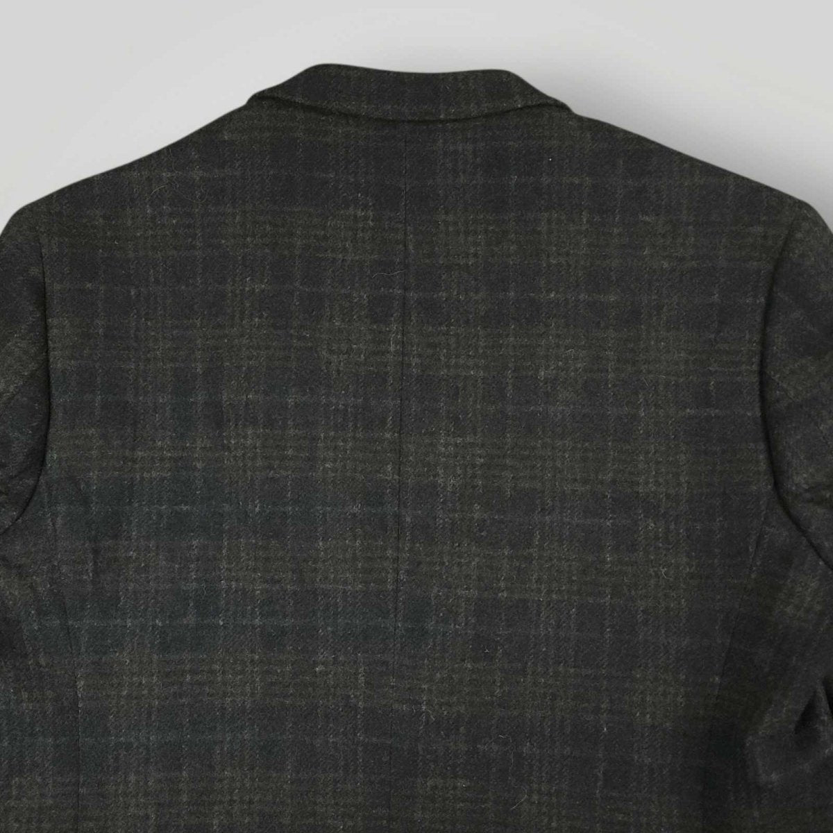 Joseph Abboud Joe Slim Fit Flannel Wool Elbow Patch Plaid Sport Coat 48R/S