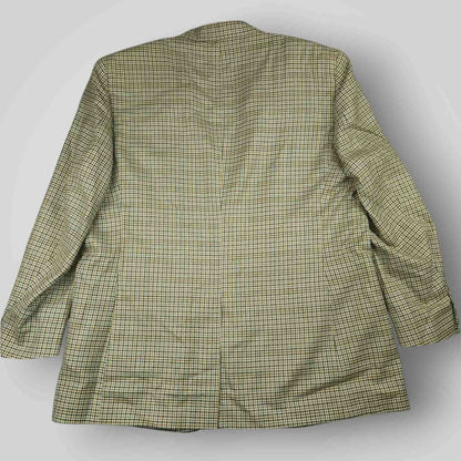 Jos A Bank Gun Club Check Silk Wool Classic Fit Sport Coat 48L