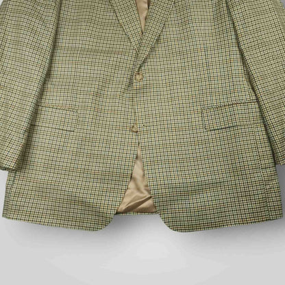 Jos A Bank Gun Club Check Silk Wool Classic Fit Sport Coat 48L