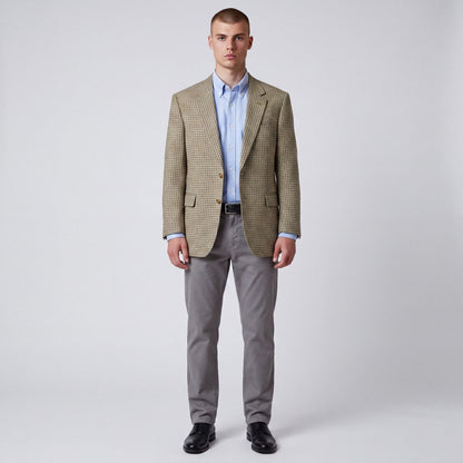 Jos A Bank Gun Club Check Silk Wool Classic Fit Sport Coat 48L