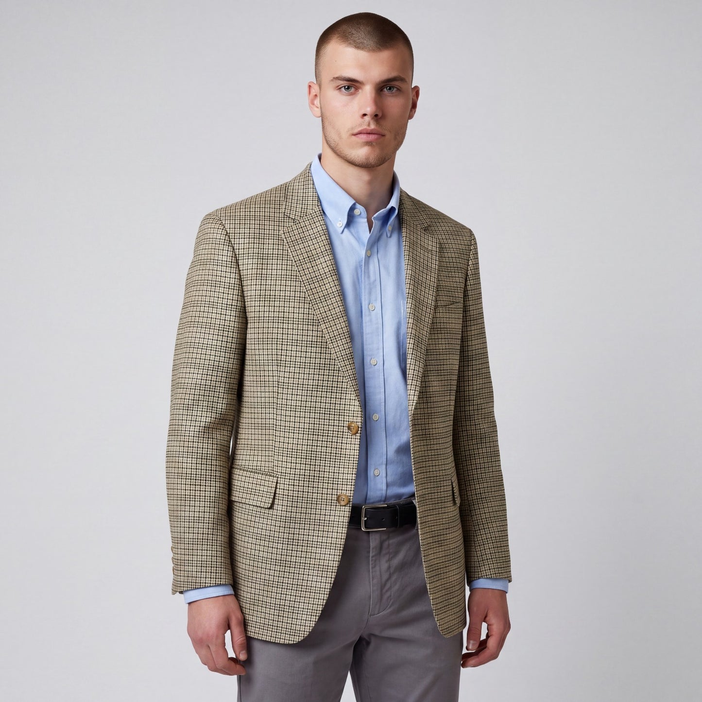 Jos A Bank Gun Club Check Silk Wool Classic Fit Sport Coat 48L