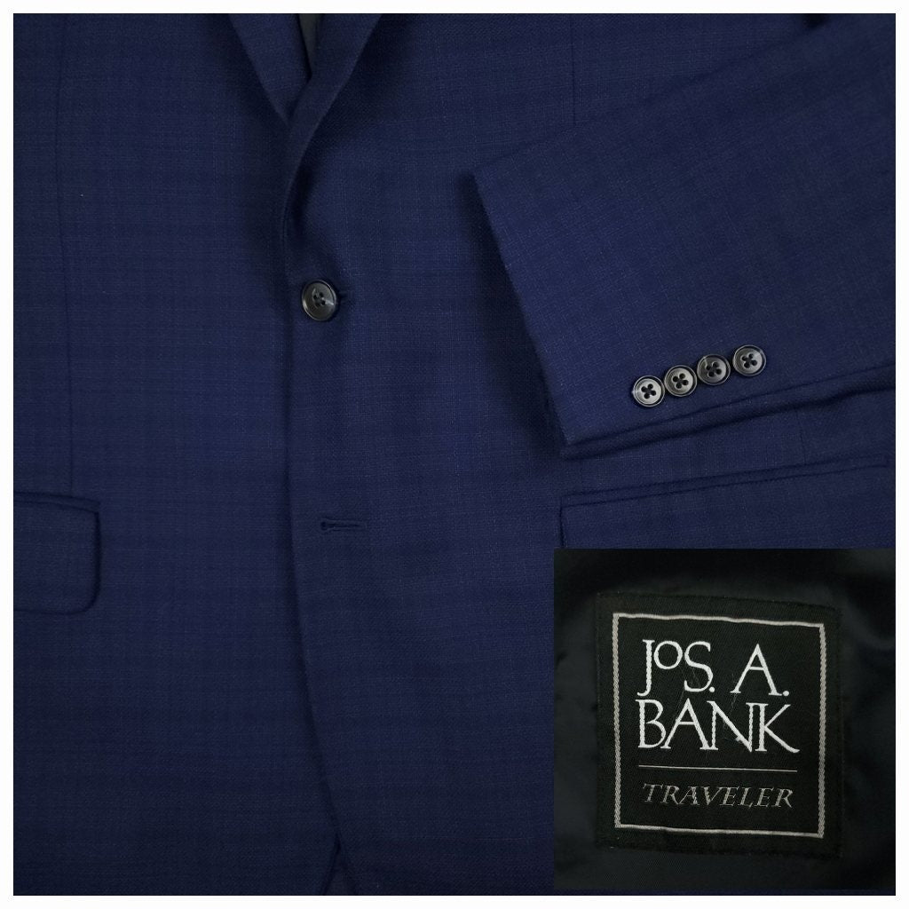 Traveler Slim Fit Wool Plaid Sport Coat 44R