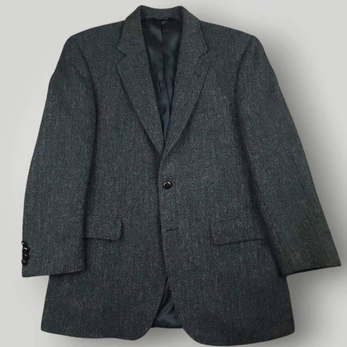 Harris Tweed Jos A Bank Wool Herringbone Sports Coat 40R