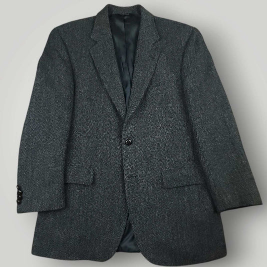 Harris Tweed Jos A Bank Wool Herringbone Sports Coat 40R