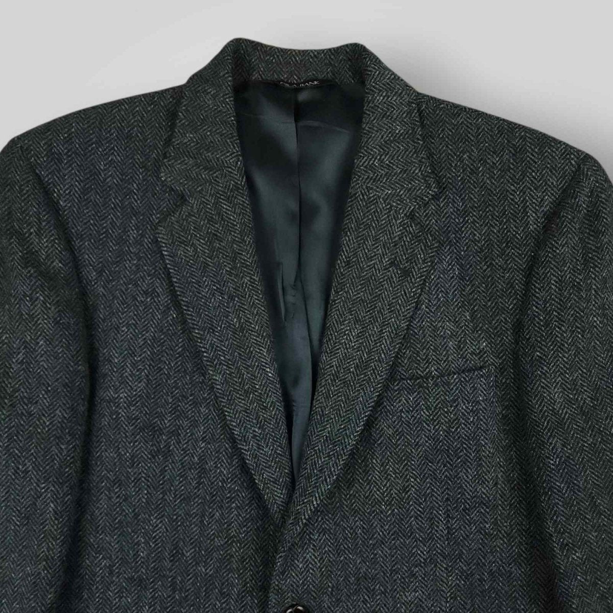 Harris Tweed Jos A Bank Wool Herringbone Sports Coat 40R