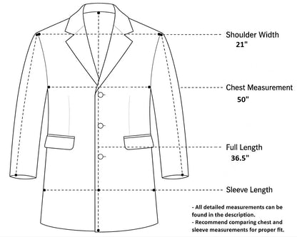 Jos A Bank 1905 Wool Blend Oversized Winter Top Long Coat 46L