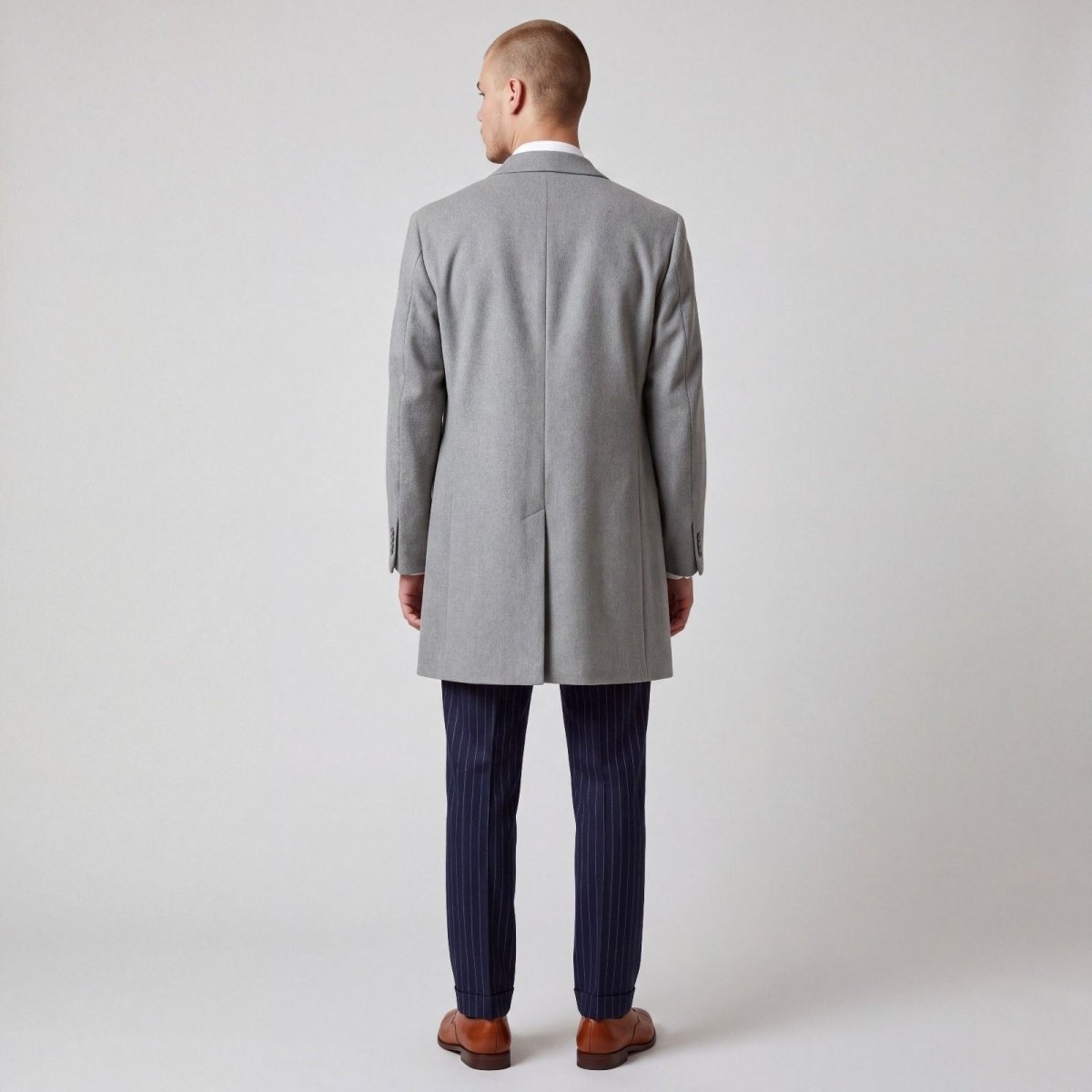 Jos A Bank 1905 Wool Blend Oversized Winter Top Long Coat 46L