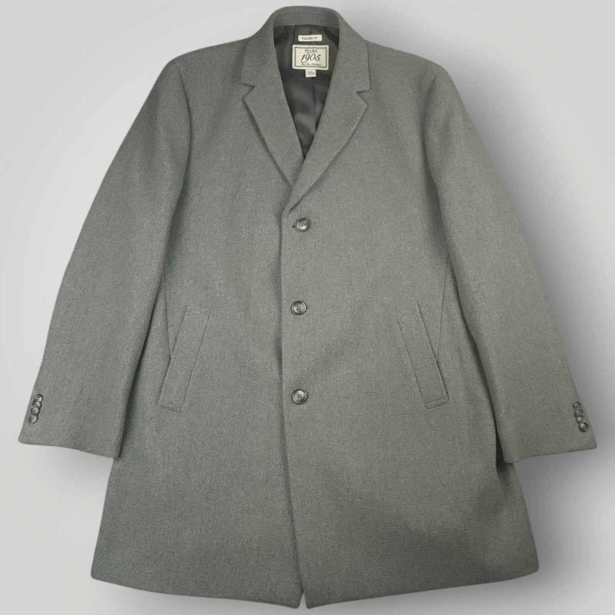 Jos A Bank 1905 Wool Blend Oversized Winter Top Long Coat 46L