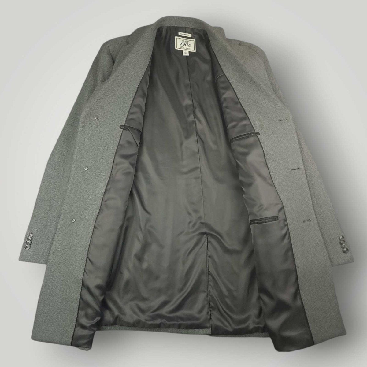 Jos A Bank 1905 Wool Blend Oversized Winter Top Long Coat 46L