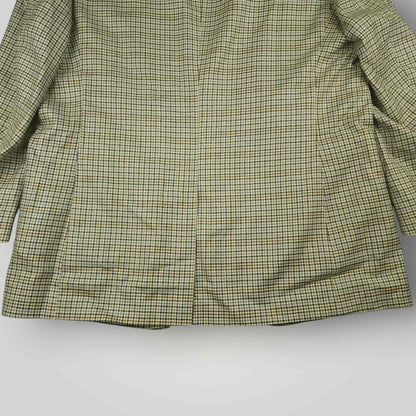 Jos A Bank Gun Club Check Silk Wool Classic Fit Sport Coat 48L