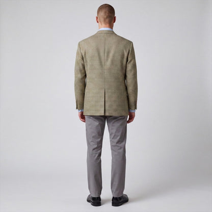 Jos A Bank Gun Club Check Silk Wool Classic Fit Sport Coat 48L