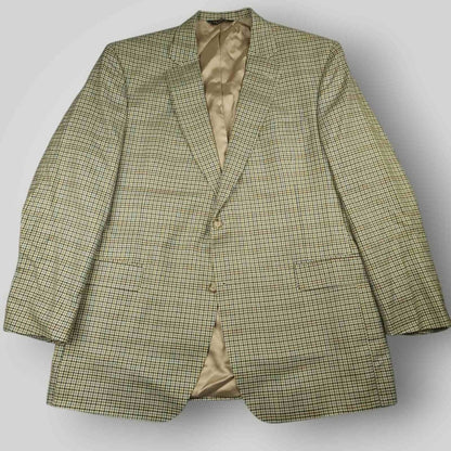Jos A Bank Gun Club Check Silk Wool Classic Fit Sport Coat 48L