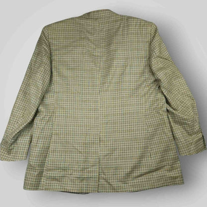 Jos A Bank Gun Club Check Silk Wool Classic Fit Sport Coat 48L