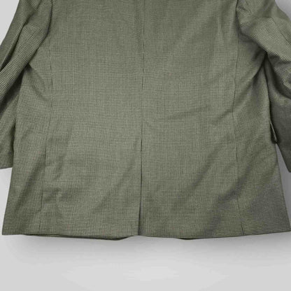 Jos A Bank Houndstooth Wide Lapel Wool Portly Fit Sport Coat  46S