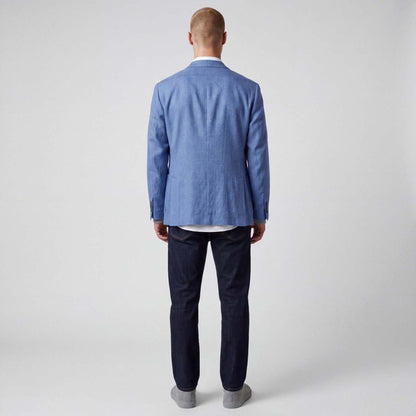 Jos A Bank Traveler Slim Fit Unstructured Glen Check Sport Coat 44L