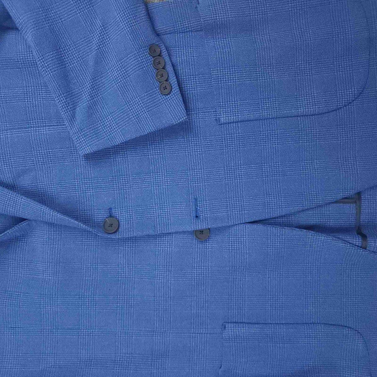 Jos A Bank Traveler Slim Fit Unstructured Glen Check Sport Coat 44L