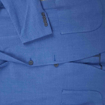 Jos A Bank Traveler Slim Fit Unstructured Glen Check Sport Coat 44L