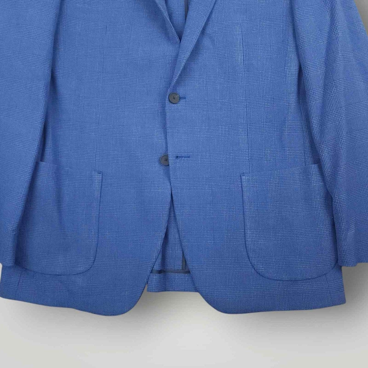 Jos A Bank Traveler Slim Fit Unstructured Glen Check Sport Coat 44L