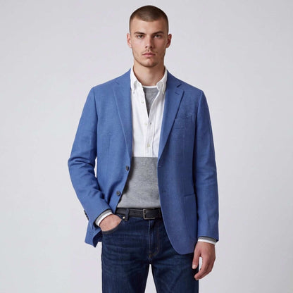 Jos A Bank Traveler Slim Fit Unstructured Glen Check Sport Coat 44L