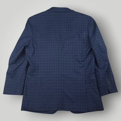 Slim Fit Traveler Unstructured Travel Tech Wool Blend Plaid Sport Coat 42R