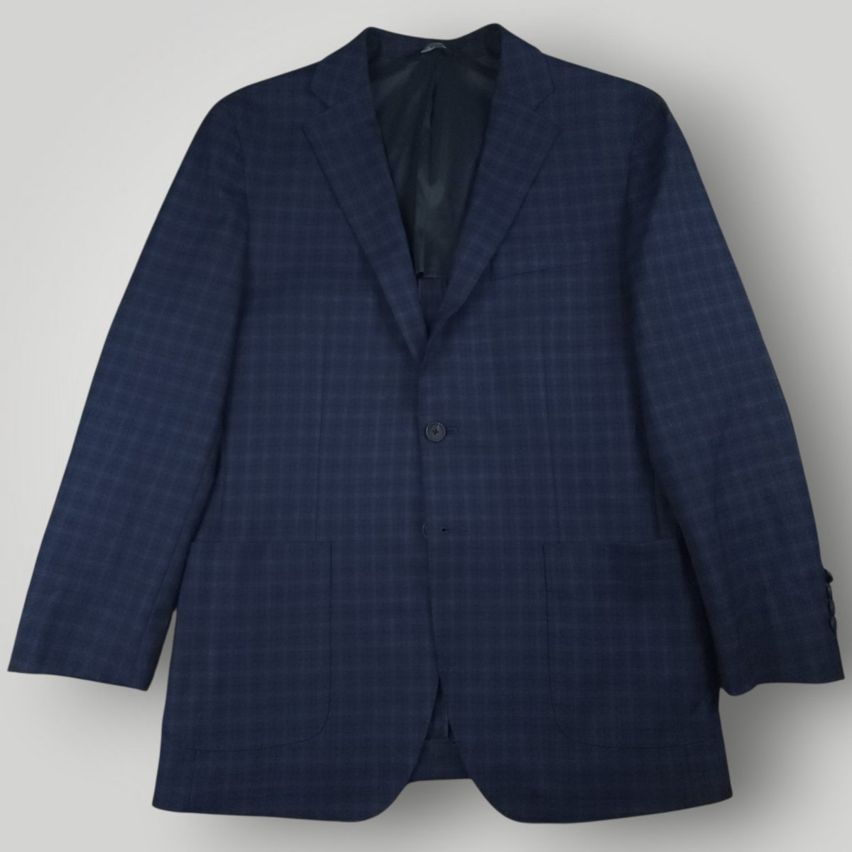 Slim Fit Traveler Unstructured Travel Tech Wool Blend Plaid Sport Coat 42R