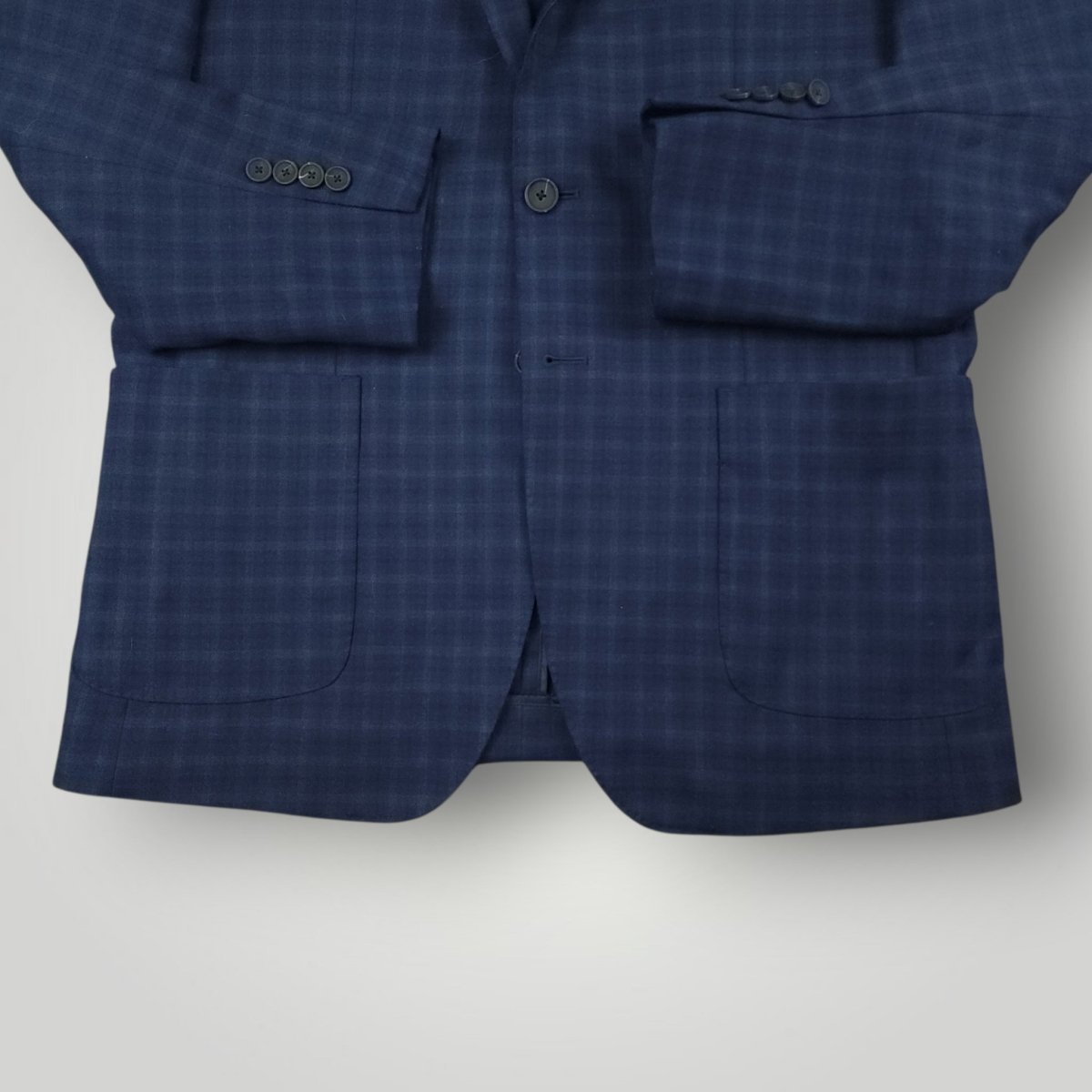 Slim Fit Traveler Unstructured Travel Tech Wool Blend Plaid Sport Coat 42R