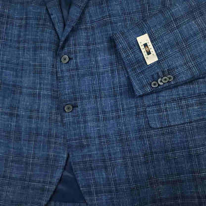 Joseph Abboud Hopsack E Thomas Silk Wool Linen Slim Fit Sport Coat 54R