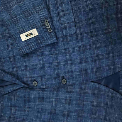 Joseph Abboud Hopsack E Thomas Silk Wool Linen Slim Fit Sport Coat 54R