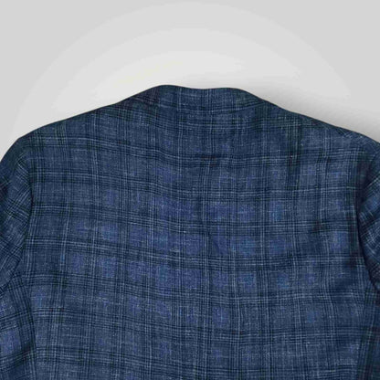 Joseph Abboud Hopsack E Thomas Silk Wool Linen Slim Fit Sport Coat 54R