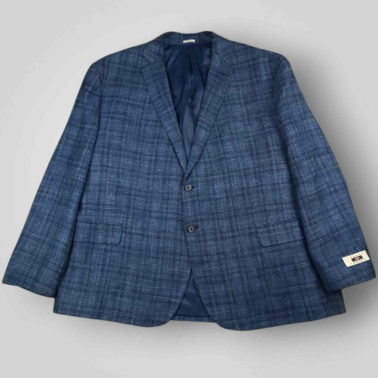 Joseph Abboud Hopsack E Thomas Silk Wool Linen Slim Fit Sport Coat 54R