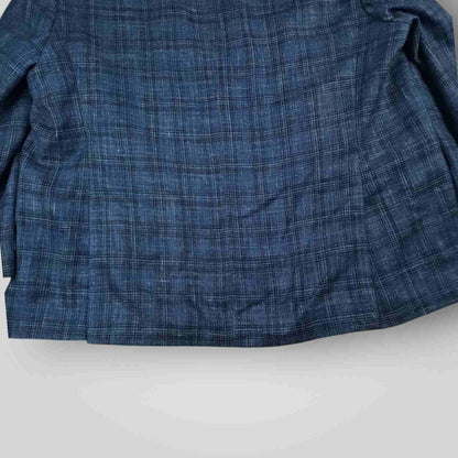 Joseph Abboud Hopsack E Thomas Silk Wool Linen Slim Fit Sport Coat 54R