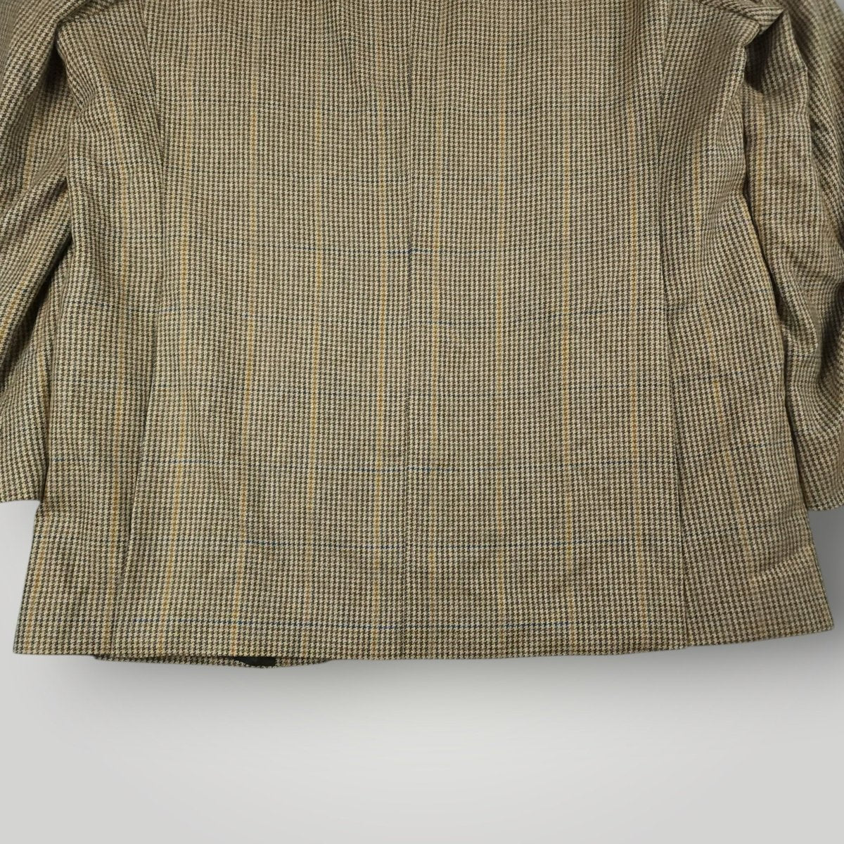 Moon Tweed Wool Cashmere Cotton Gun Club Check Hacking Jacket 44R