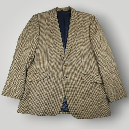 Joseph Turner Moon Tweed Wool Cashmere Cotton Gun Club Check Sport Coat 44R