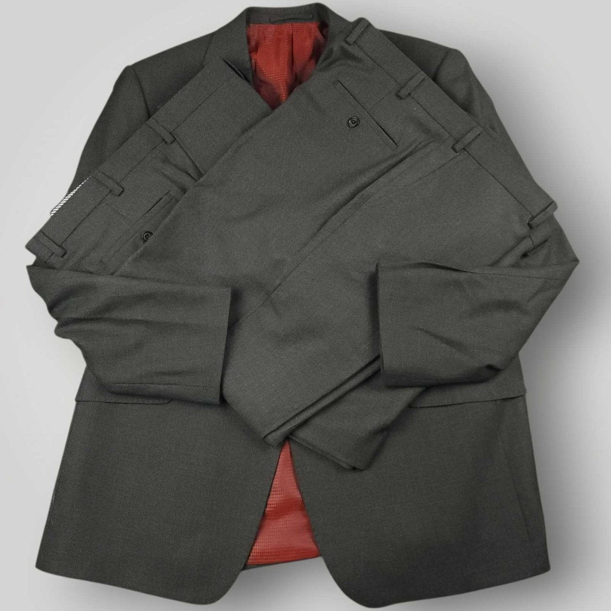 M&S The Sartorial Wool Birdseye 2 Pc Suit 44R/39S