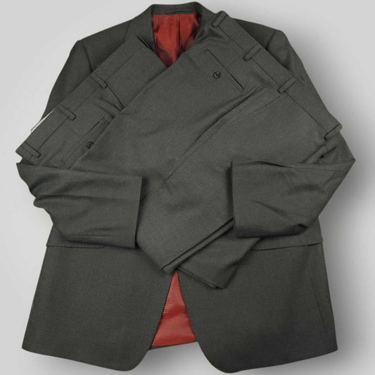M&S The Sartorial Wool Birdseye 2 Pc Suit 44R/39S