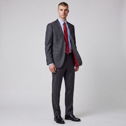 M&S The Sartorial Wool Birdseye 2 Pc Suit 44R/39S