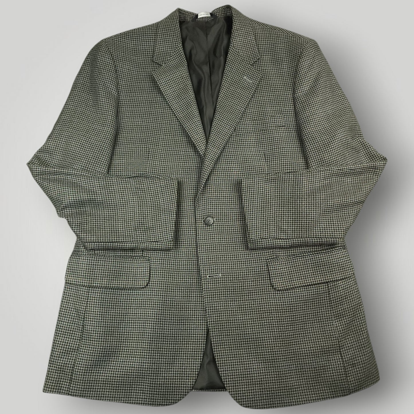 Relaxed Fit Houndstooth Lightweight Sport Coat 42R