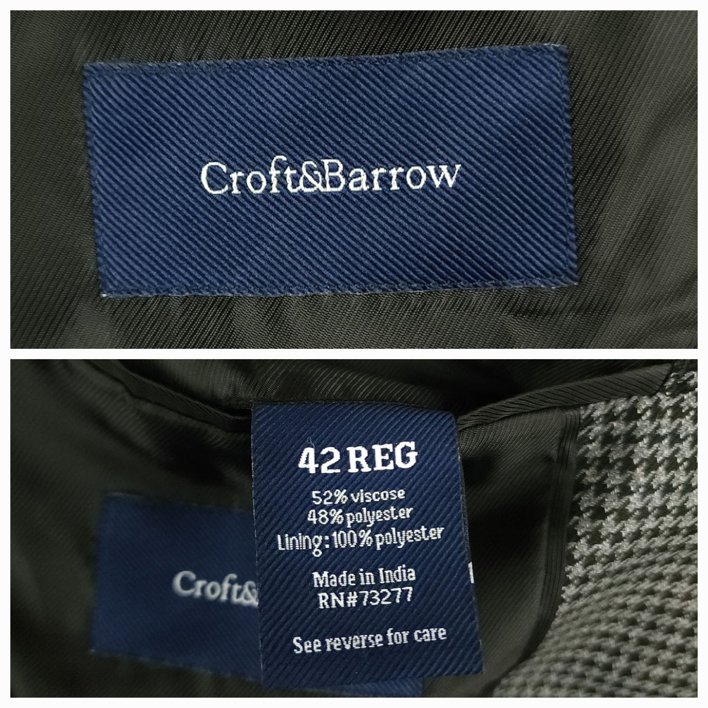 Relaxed Fit Houndstooth Lightweight Sport Coat 42R