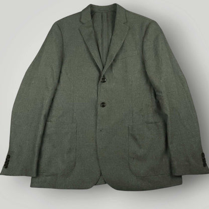 Michael Kors Modern Fit Unstructured Patch Pocket Italian Wool Blend Sport Coat 40R
