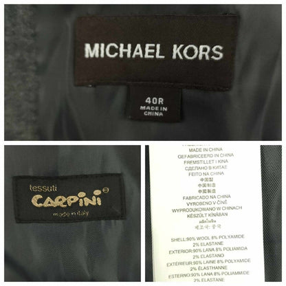 Michael Kors Modern Fit Unstructured Patch Pocket Italian Wool Blend Sport Coat 40R