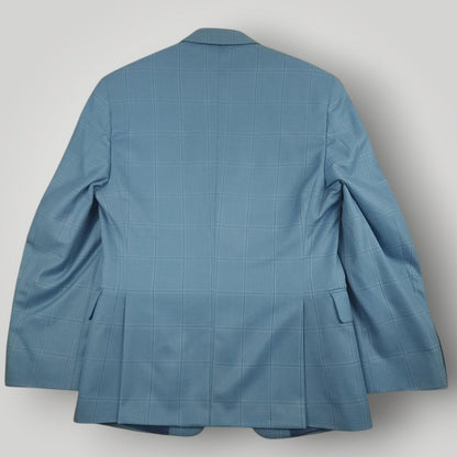 Travel Windowpane Plaid Slim Fit Sport Coat 36S