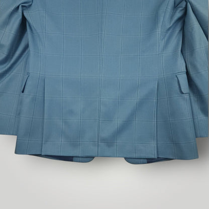 Travel Windowpane Plaid Slim Fit Sport Coat 36S