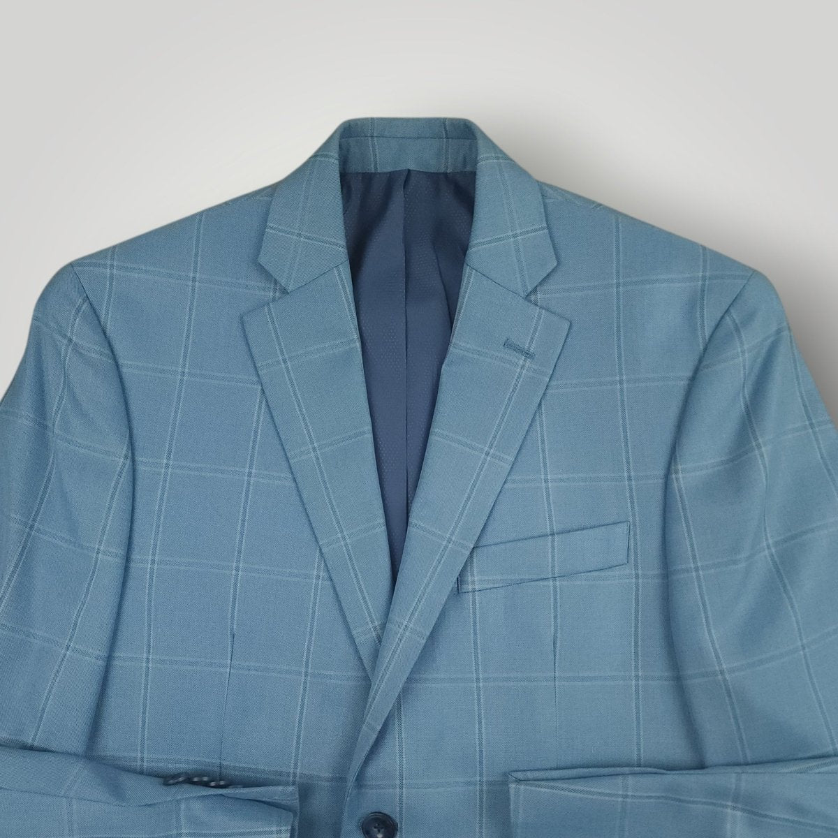 Travel Windowpane Plaid Slim Fit Sport Coat 36S