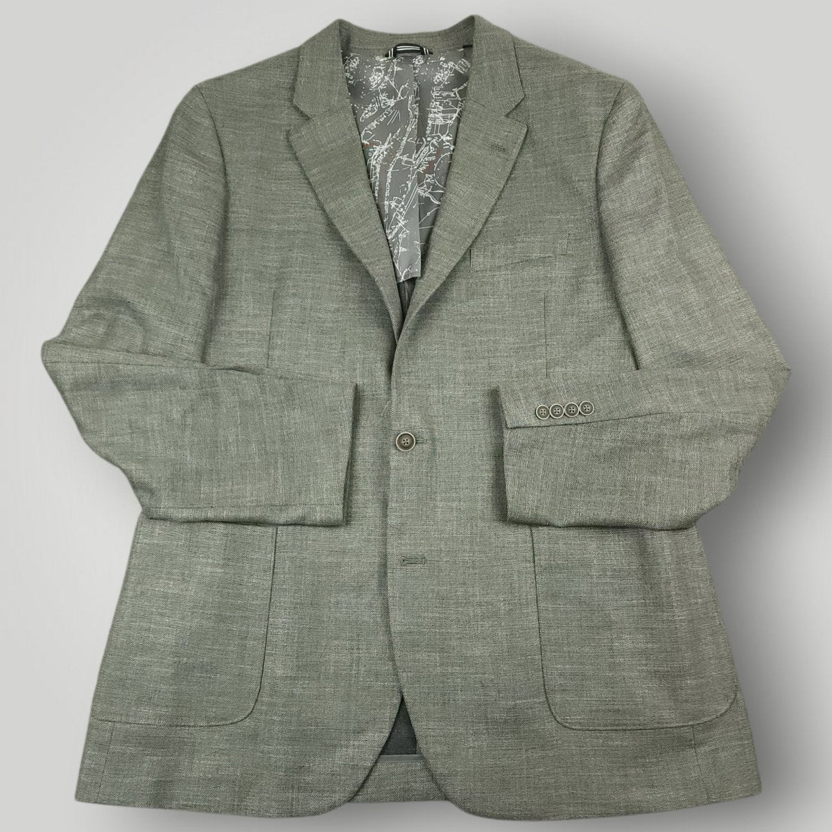Unstructured Hopsack  Patch Pocket Sport Coat 46L