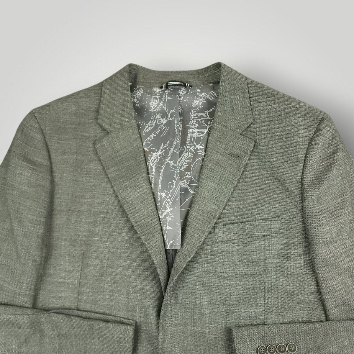 Unstructured Hopsack  Patch Pocket Sport Coat 46L